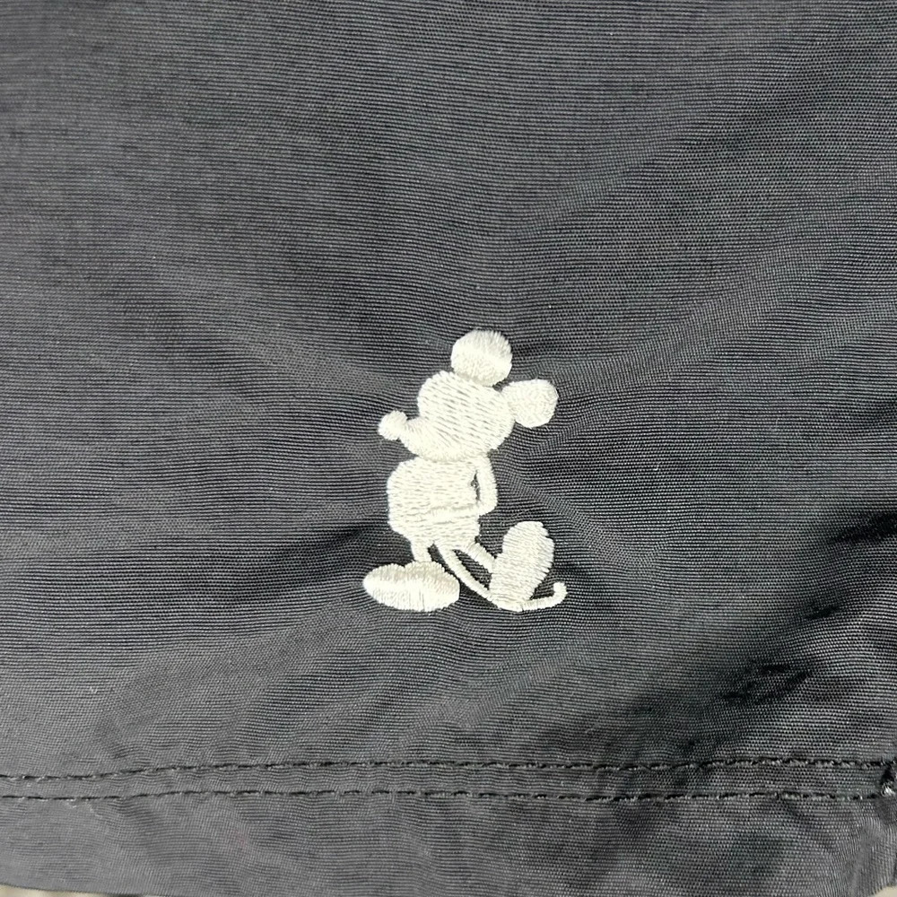 Disney Parks Elastic Waist Black Nylon Mickey Mouse Running Shorts Size 2XL - Picture 4 of 7